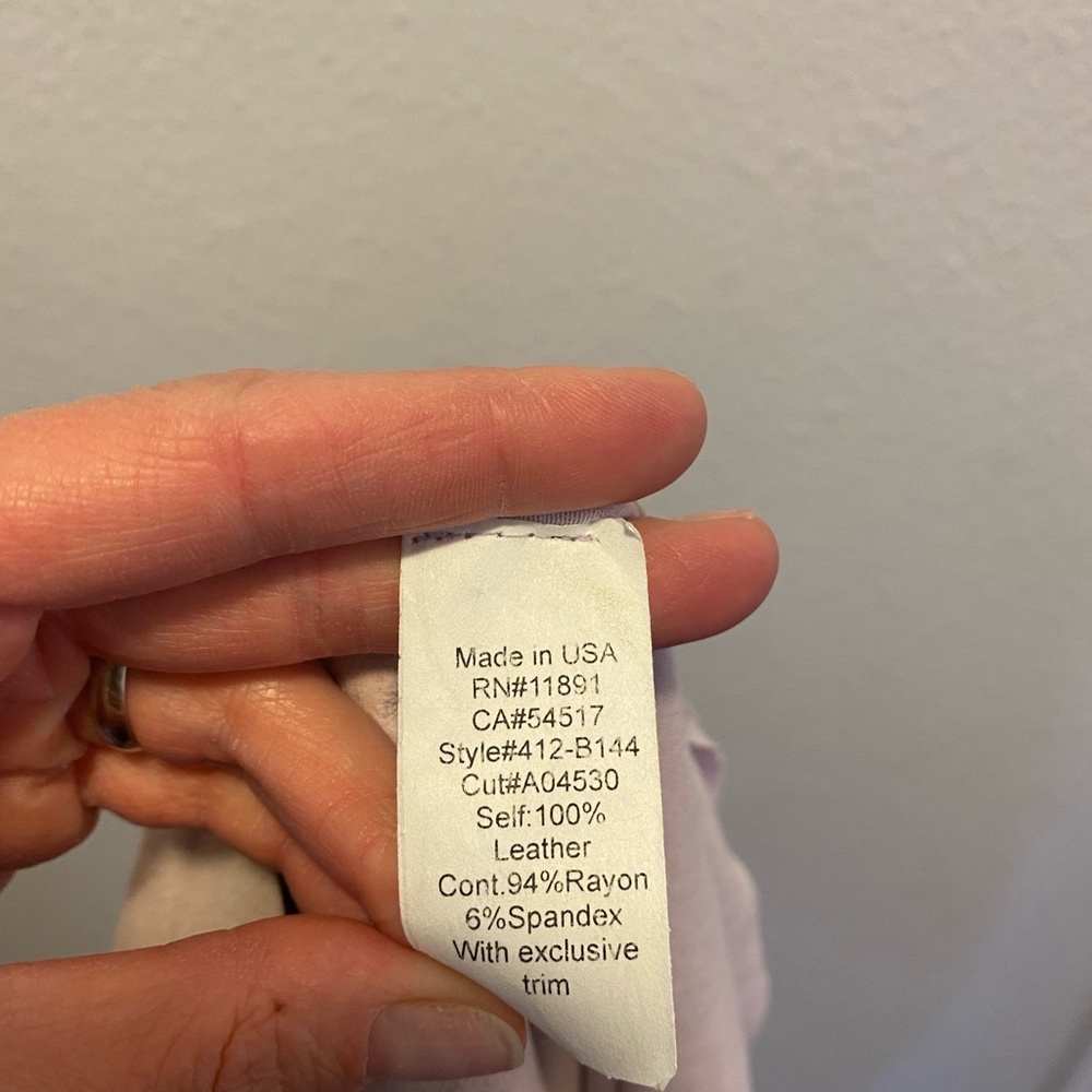 2 FOR $25BAILEY 44 Orchid Lilac Lavender Leather Kelly Tank Top Suede XS $198 - Picture 7 of 10